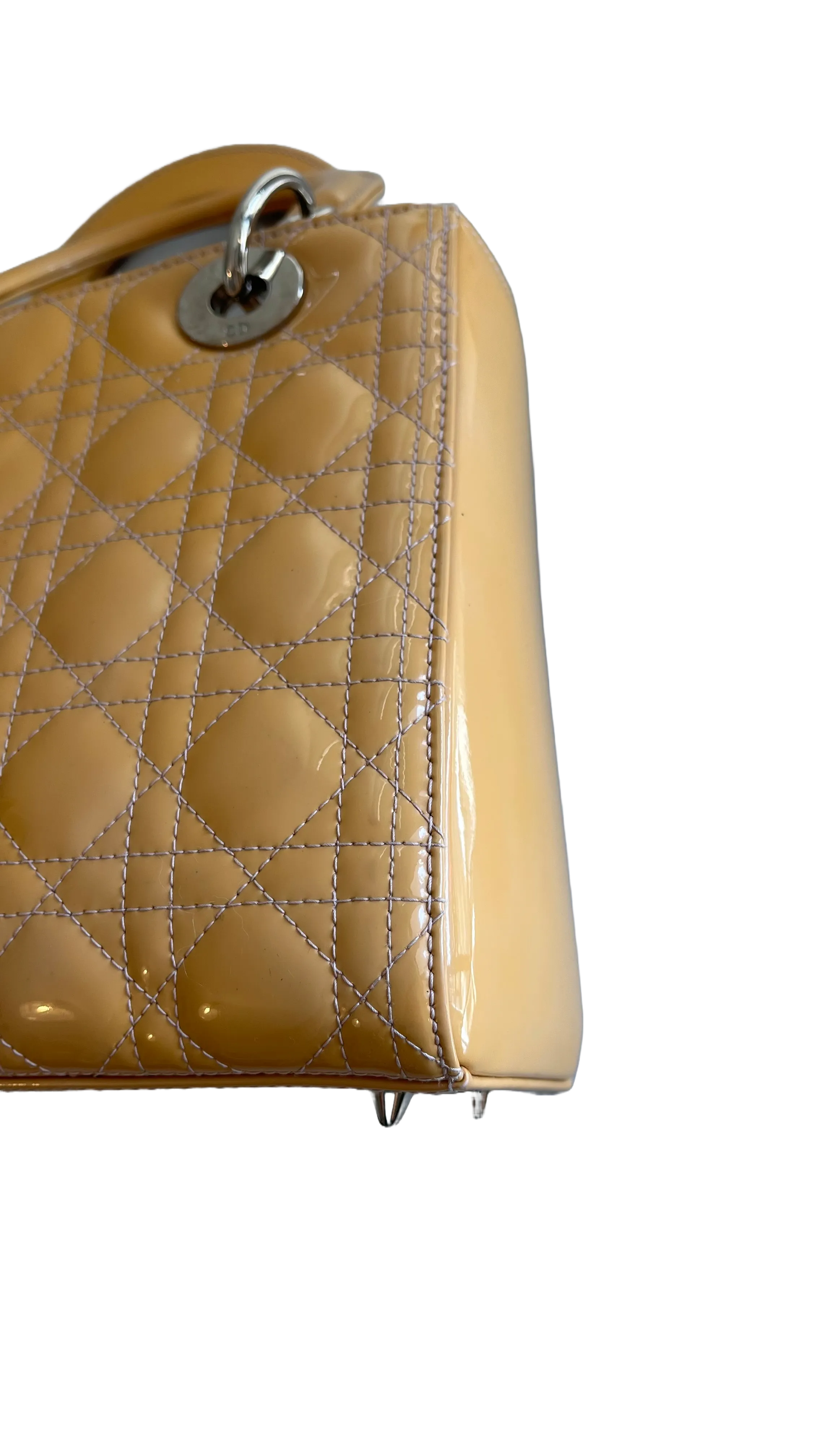 Lady Dior Bag Medium, Patent Leather