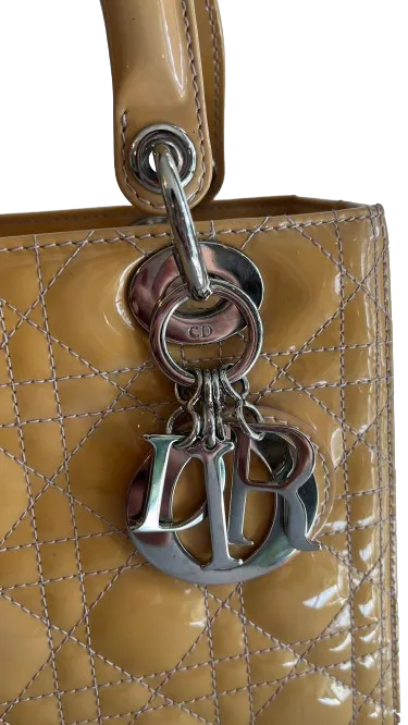 Lady Dior Bag Medium, Patent Leather