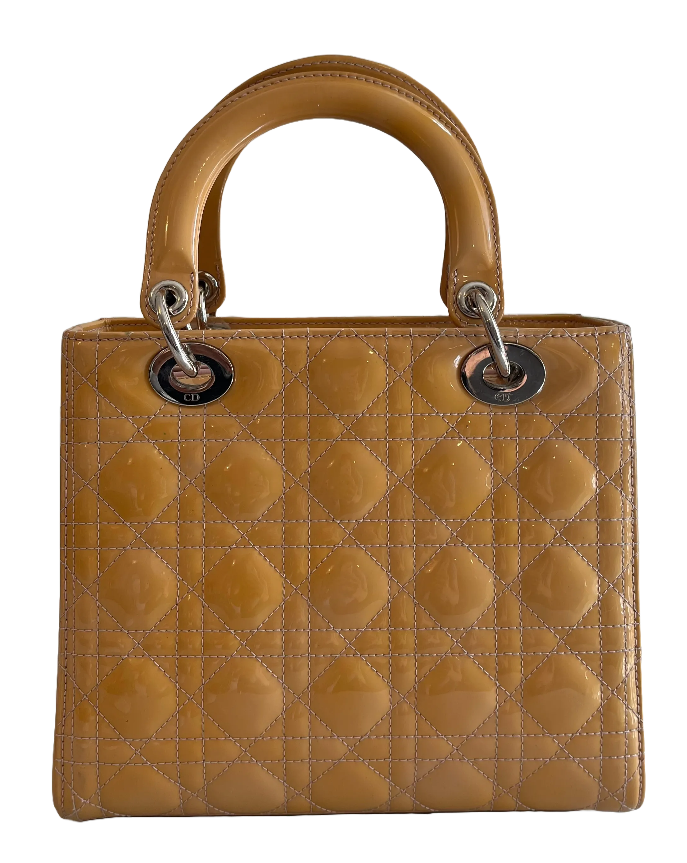 Lady Dior Bag Medium, Patent Leather