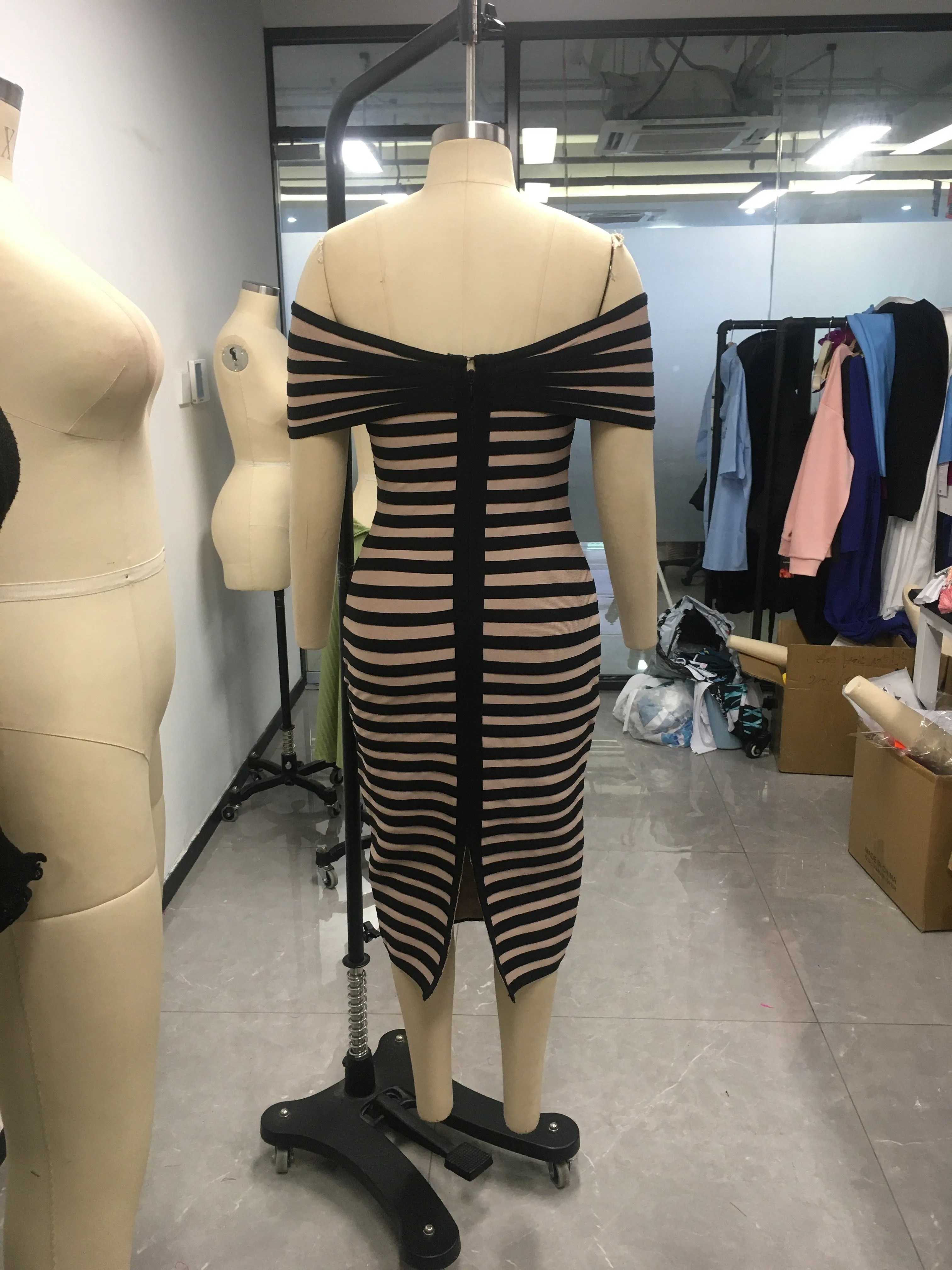 Lana Striped Bandage Dress