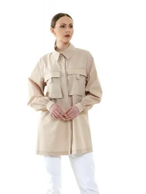 LORA DOUBLE CHEST POCKET FASHION TOP - 5
