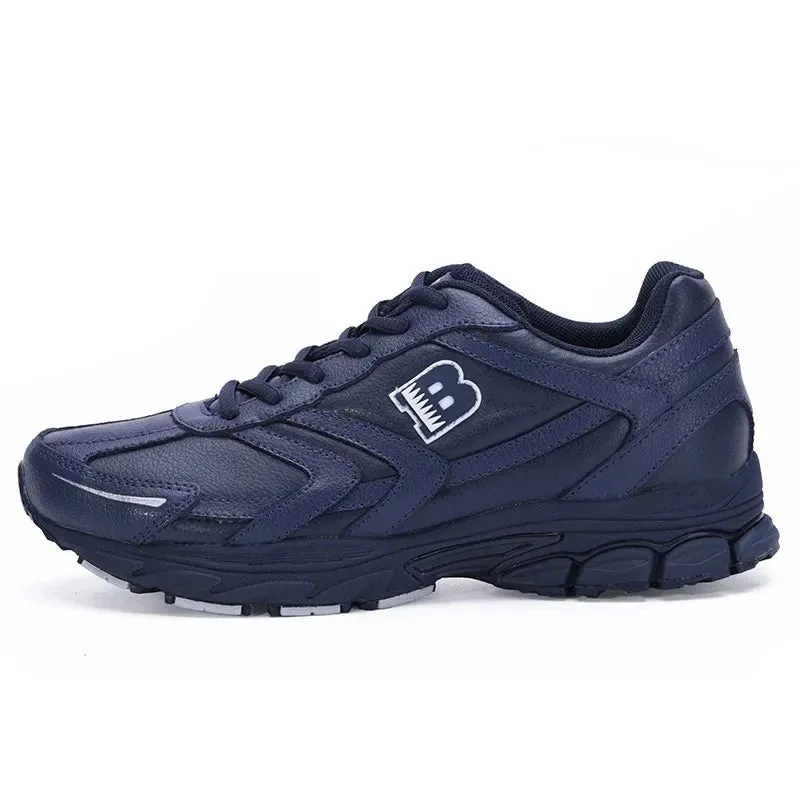 Men's 100% Polyester Lace-Up Solid Pattern Casual Running Shoes