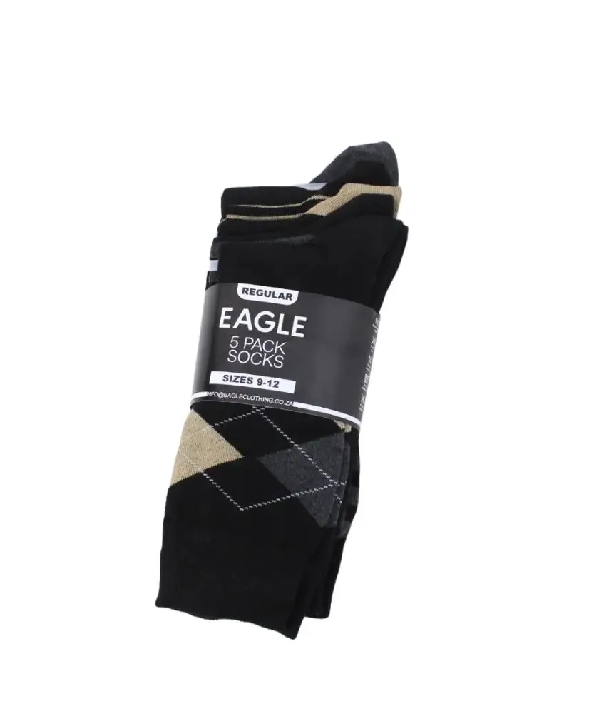 Mens 5 Pack Anklet Mix Socks