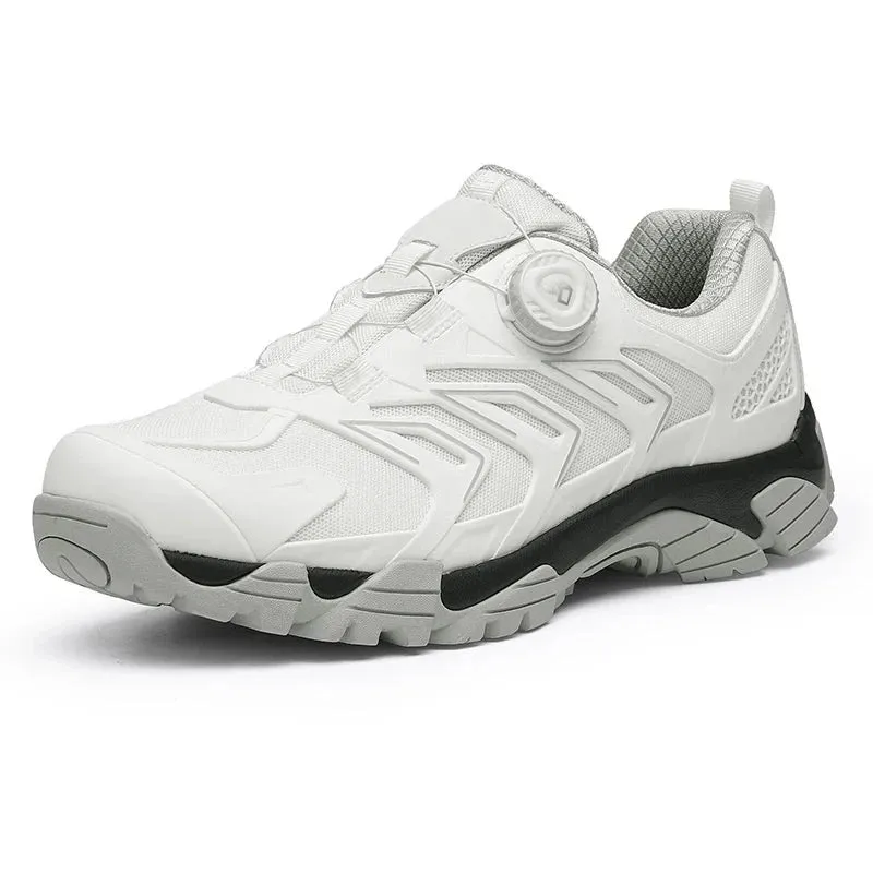 Men's Genuine Leather Breathable Patchwork Pattern Casual Sneakers