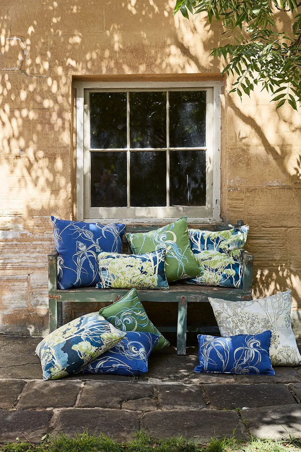 Native Orchid Green 60x60 Cushion Cover