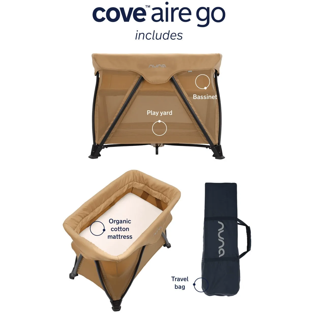 Nuna Cove Aire Go Playard   Bassinet