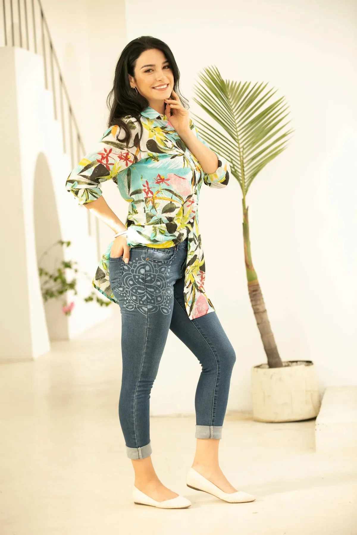 Orange by Fashion Village, CR-80 Cotton Button Up Shirt