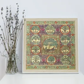 Pattachitra Kaanan Palm leaf engraving