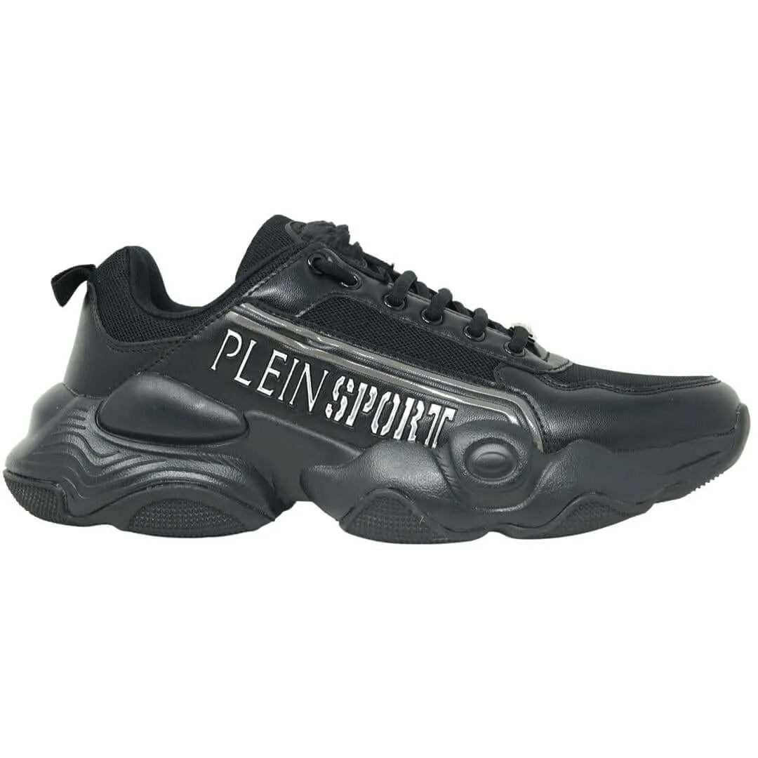 Philipp Plein Sport Bold Brand Logo Black Sneakers