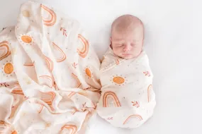 Rainbow Bamboo Muslin Wrap