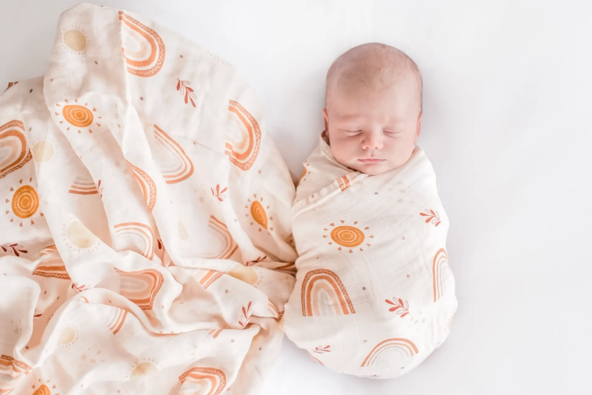 Rainbow Bamboo Muslin Wrap