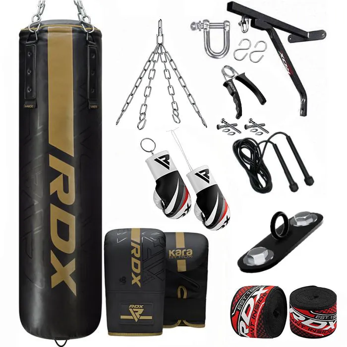 RDX F6 KARA 14-in-1 Punch Bag with Bag Gloves Set