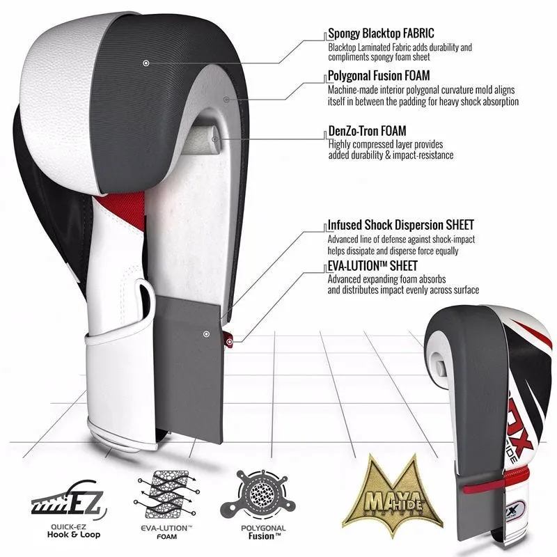RDX F7 4ft / 5ft 13-in-1 Heavy Boxing Punch Bag & Gloves Set
