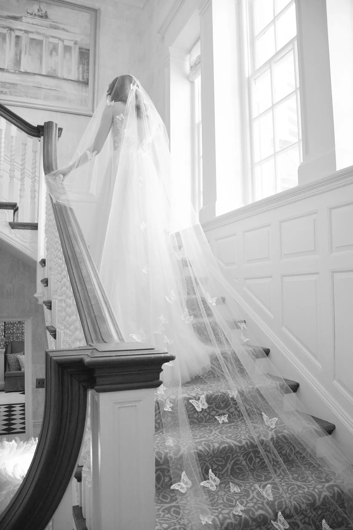 REVERIE | Embellished Wedding Veil with Butterflies