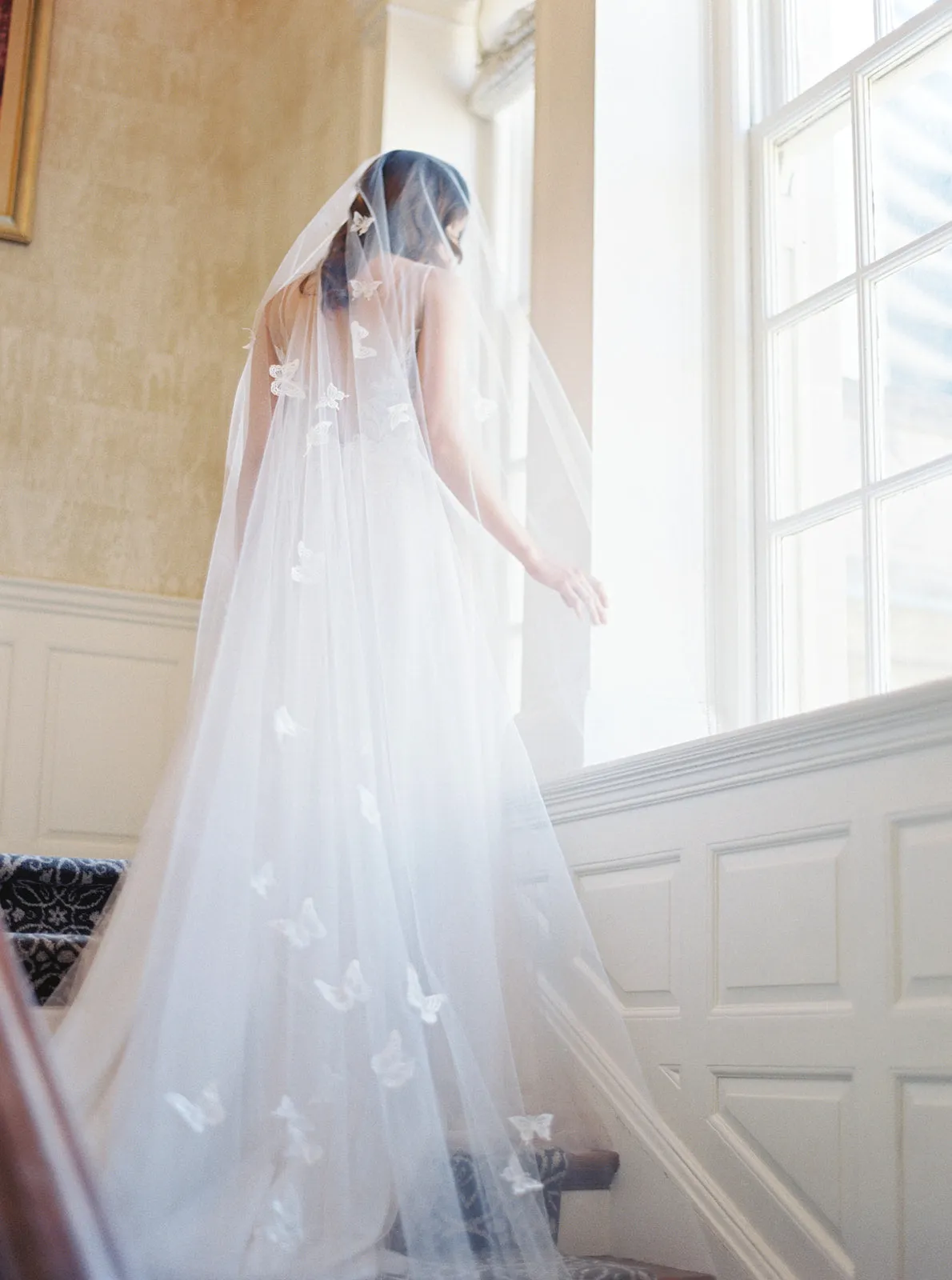 REVERIE | Embellished Wedding Veil with Butterflies