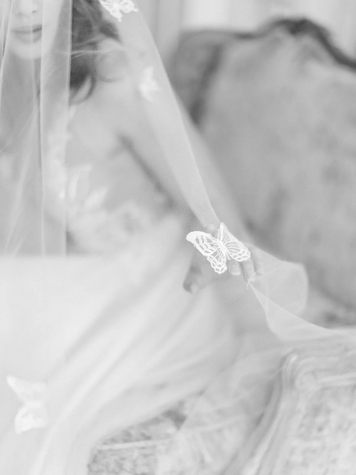 REVERIE | Embellished Wedding Veil with Butterflies