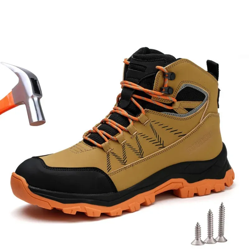 Safety Boots Men's Work Steel Toe Shoes Puncture-Proof Protective Indestructible Work