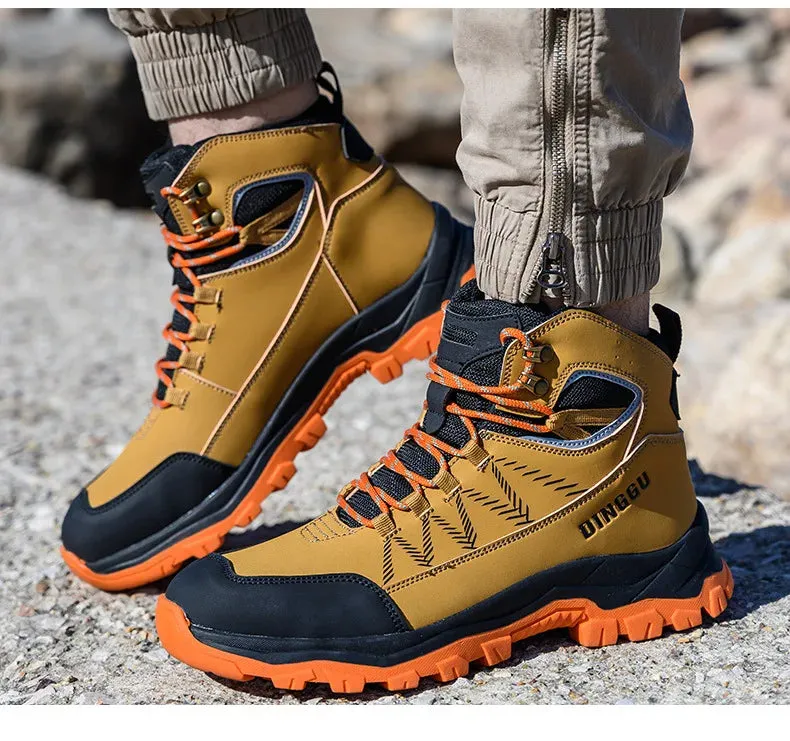 Safety Boots Men's Work Steel Toe Shoes Puncture-Proof Protective Indestructible Work
