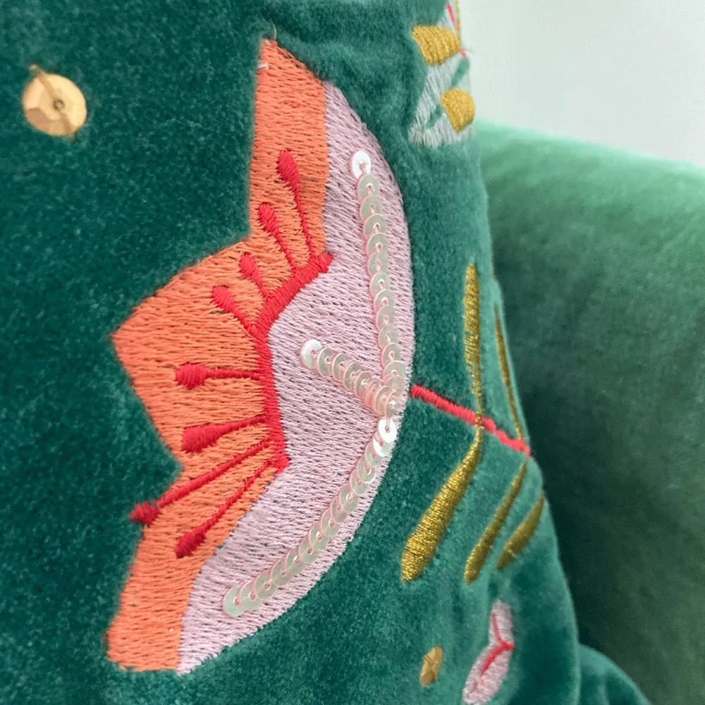 Secret Garden Velvet Fox Cushion