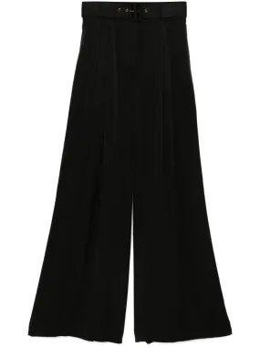 SILK WIDE-LEG TROUSERS