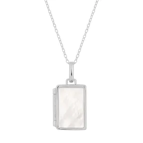 VIVIENNE PEARL LOCKET SILVER